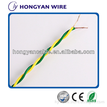 electrical wires PVC Insulation Flexible twisted wire with good quality